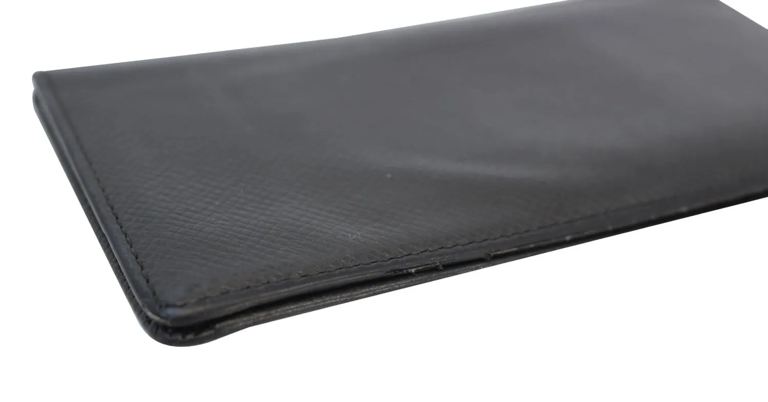 LOUIS VUITTON Ardoise Black Leather Alexandre Wallet - Last Call
