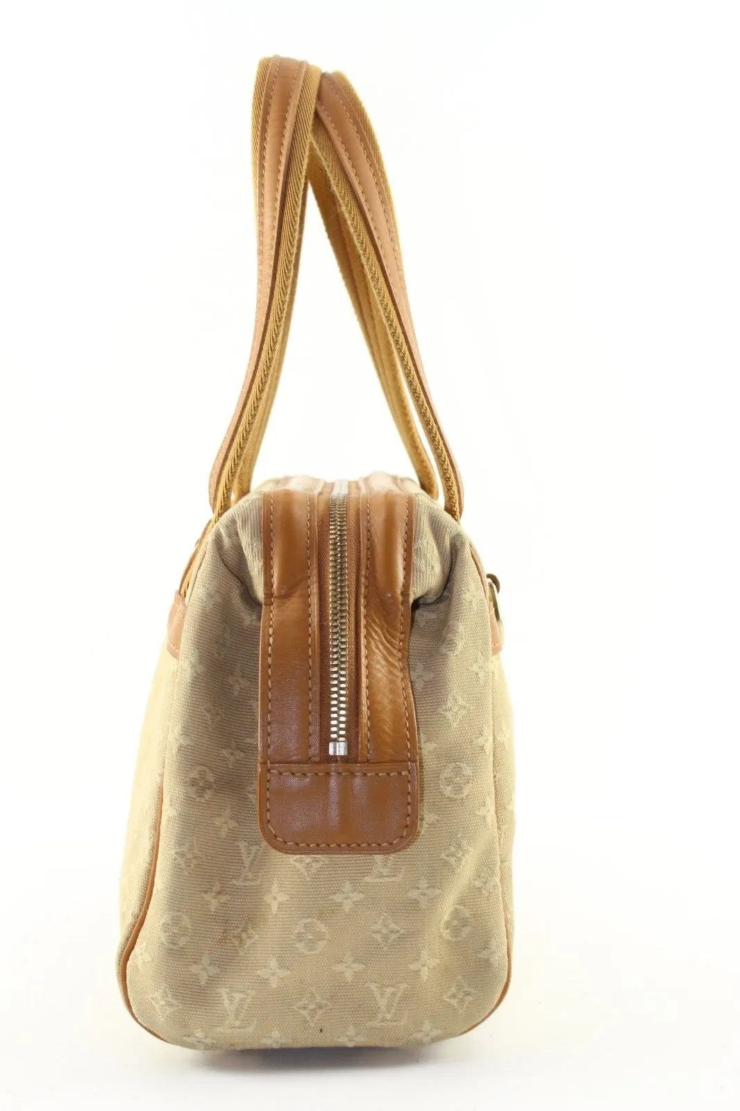 LOUIS VUITTON Beige Denim Canvas Monogram Mini Lin Josephine PM Boston 1LV1213K