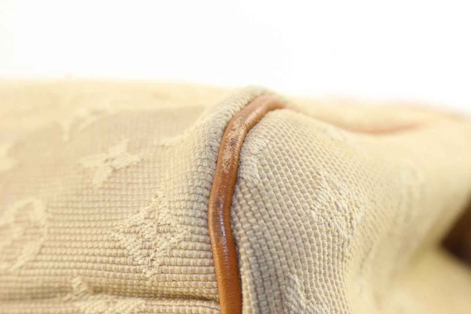 LOUIS VUITTON Beige Denim Canvas Monogram Mini Lin Josephine PM Boston 1LV1213K