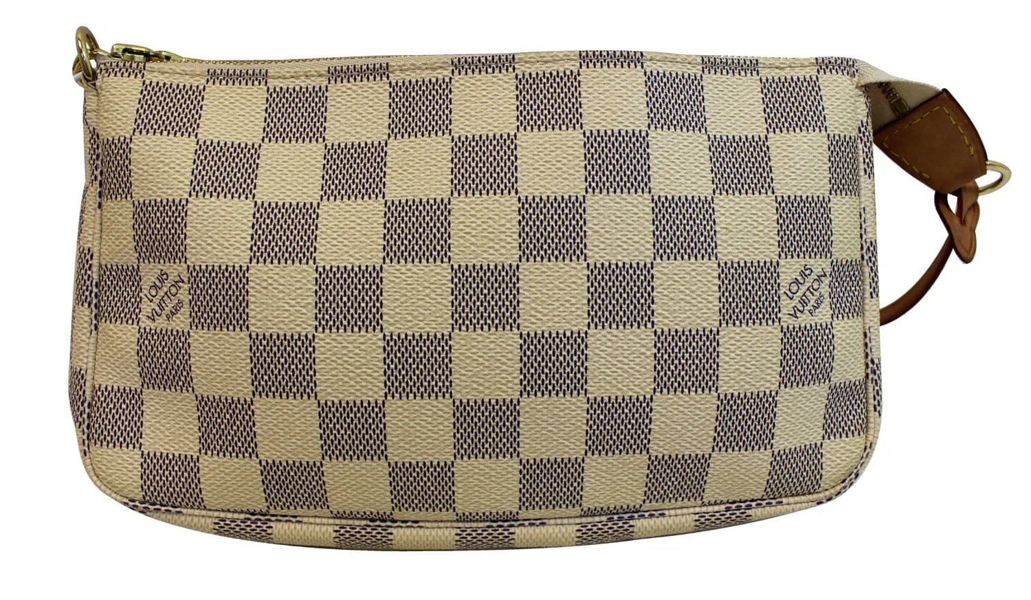 LOUIS VUITTON Damier Azur White Pochette Accessoires Pouch