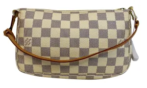 LOUIS VUITTON Damier Azur White Pochette Accessoires Pouch