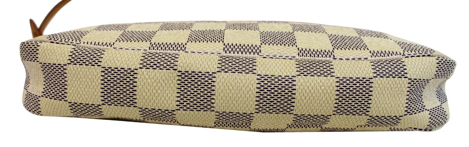LOUIS VUITTON Damier Azur White Pochette Accessoires Pouch
