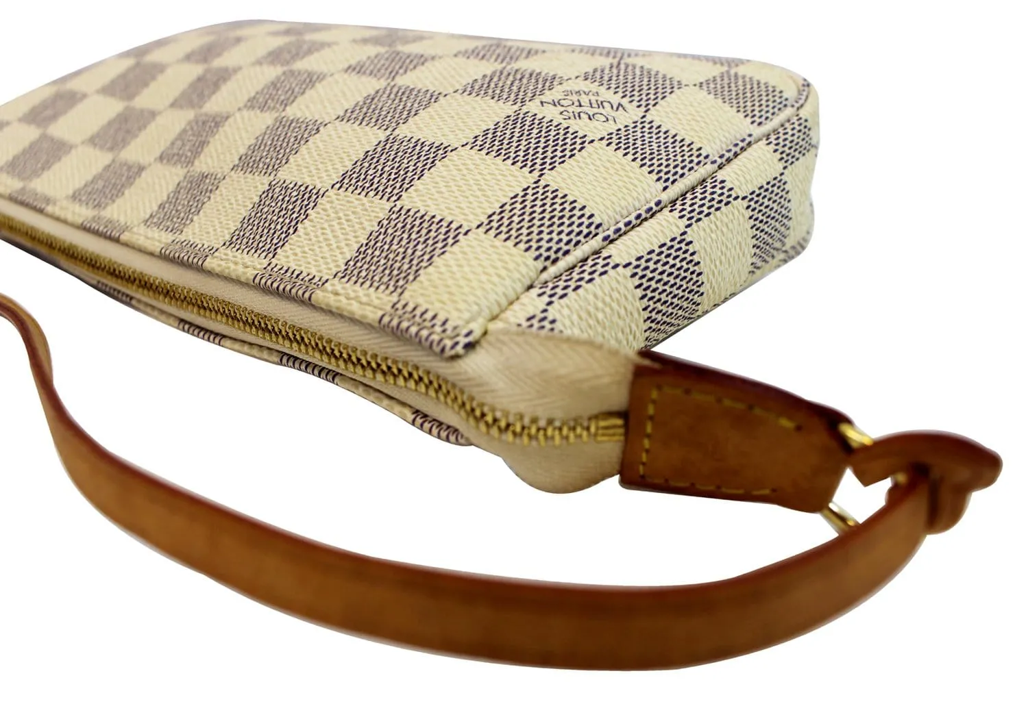 LOUIS VUITTON Damier Azur White Pochette Accessoires Pouch