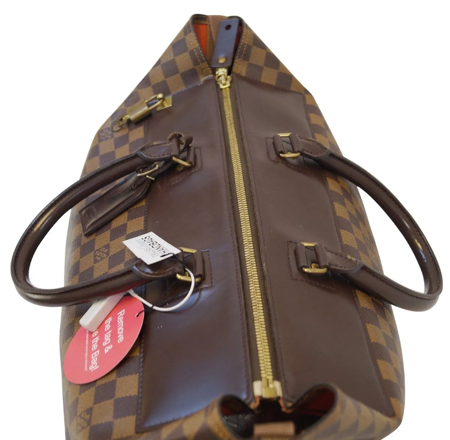 LOUIS VUITTON Damier Ebene Greenwich PM Boston Shoulder Bag