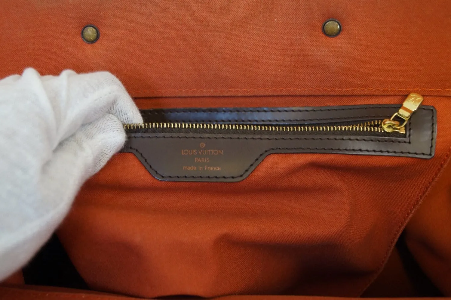 LOUIS VUITTON Damier Ebene Greenwich PM Boston Shoulder Bag