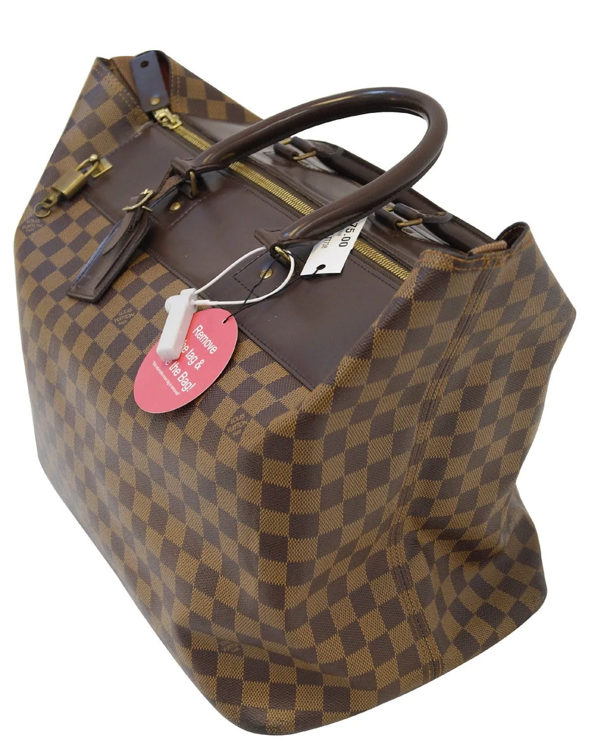 LOUIS VUITTON Damier Ebene Greenwich PM Boston Shoulder Bag