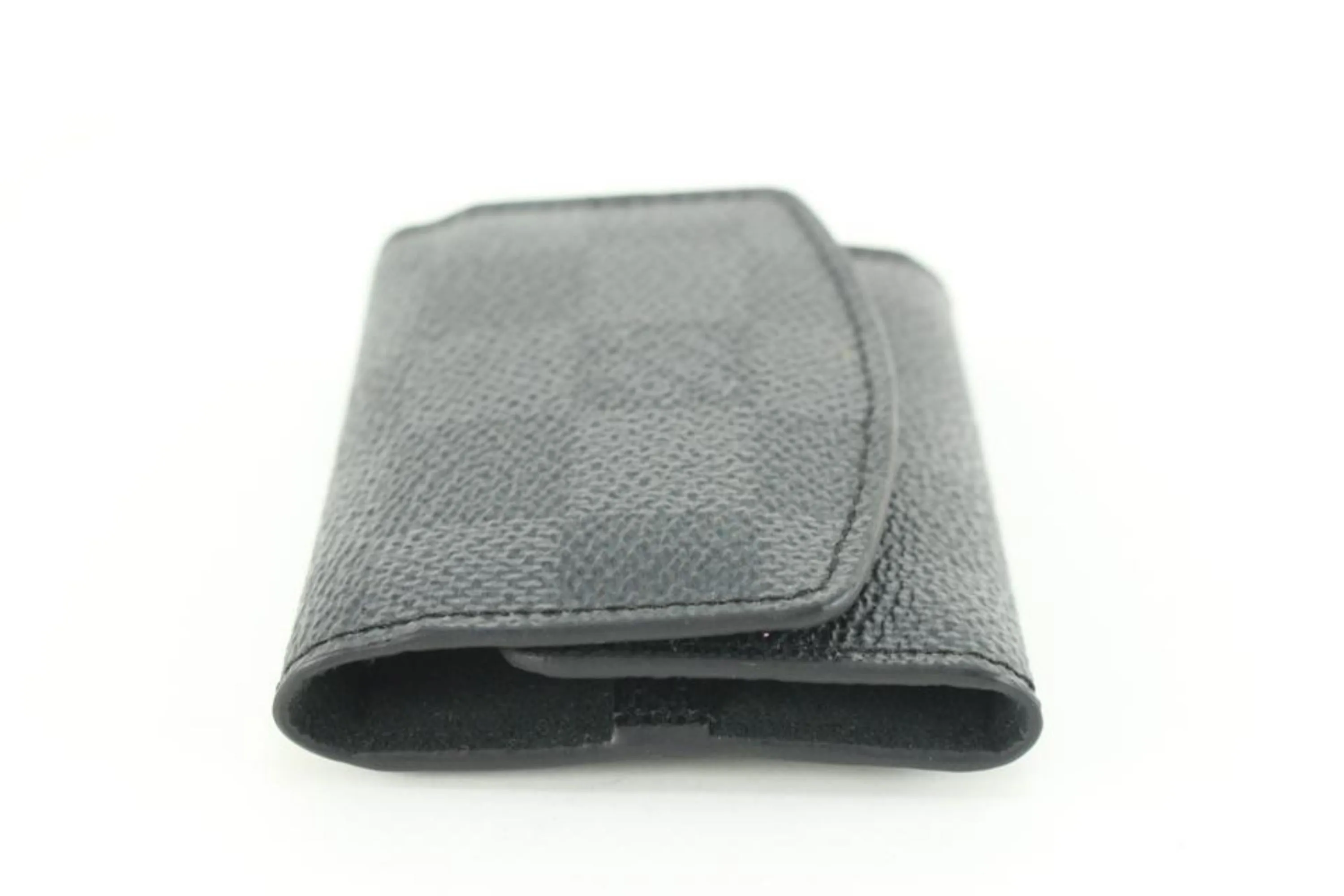 Louis Vuitton Damier Graphite Cufflink Pouch Case Holder 96lk616s
