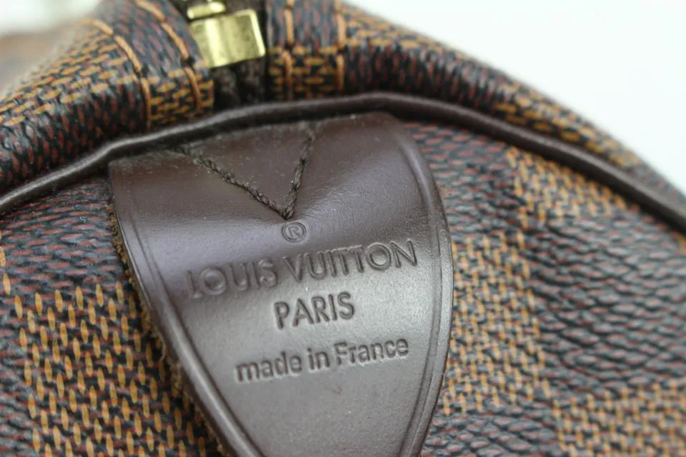 Louis Vuitton Large Damier Speedy 35 Boston Bag GM 64lv38s