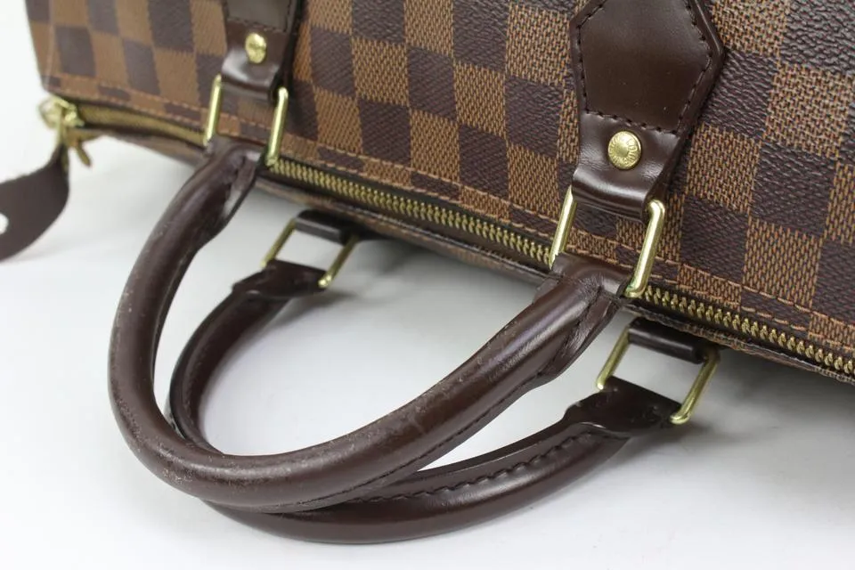 Louis Vuitton Large Damier Speedy 35 Boston Bag GM 64lv38s