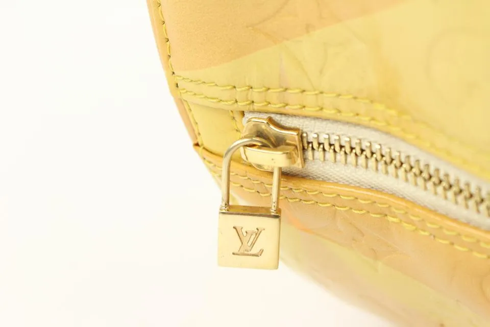 Louis Vuitton Limited Monogram Vernis Fleur Polochon Keepall 87lv317s