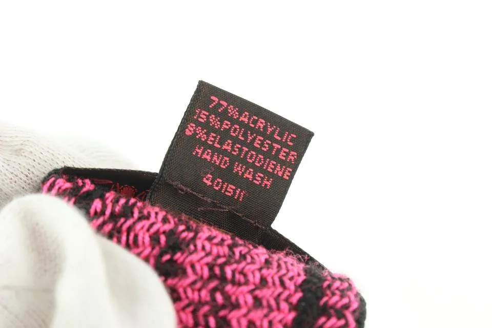 Louis Vuitton Stephen Sprouse Neon Pink Graffiti Wrist Band Gym Bracelet 431lvs61