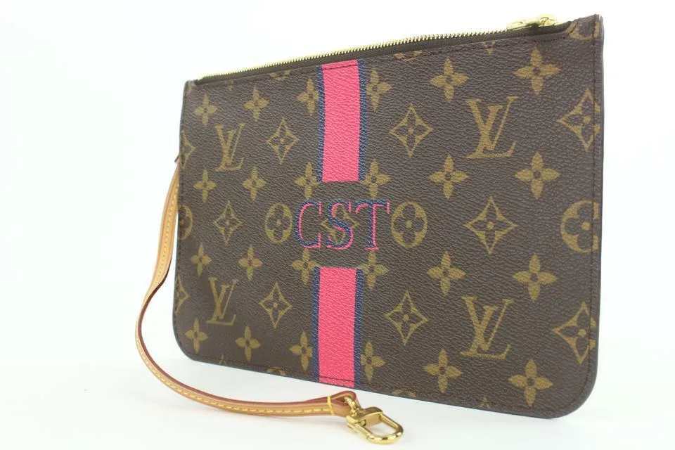 Louis Vuitton Ultra Rare Mon Monogram Neverfull Pochette MM or GM 8lvs111