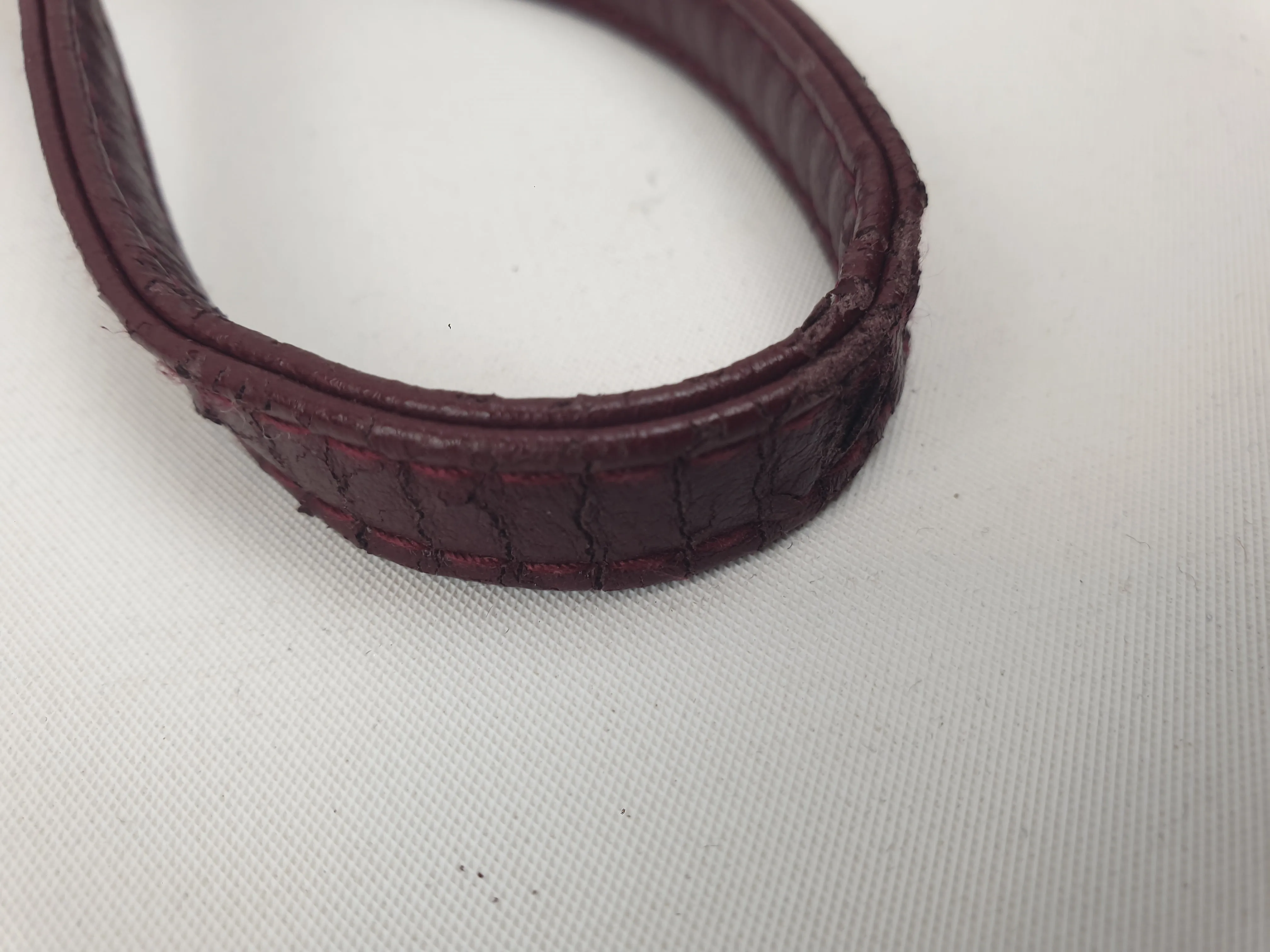 Magenta faux leather cross body bag