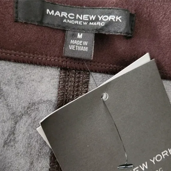 Marc New York Brown Faux Leather Pencil Skirt Women's Size Medium