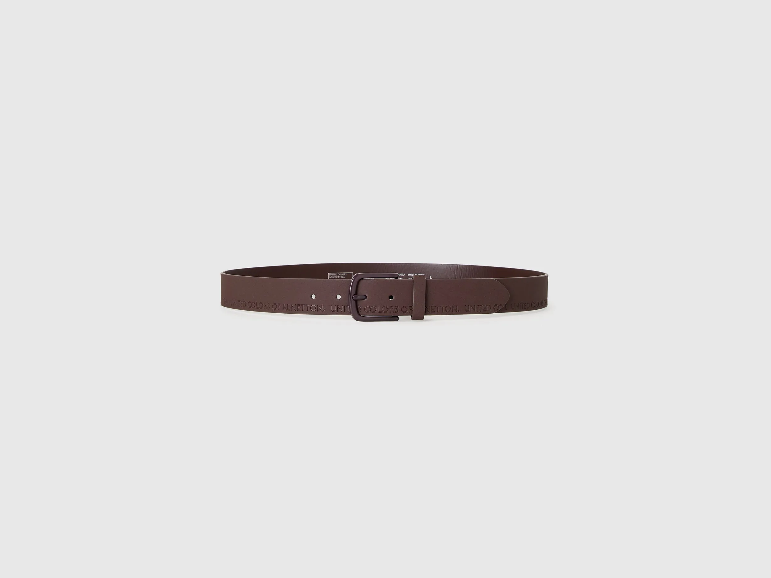 Mens Belt With Embossed Logo