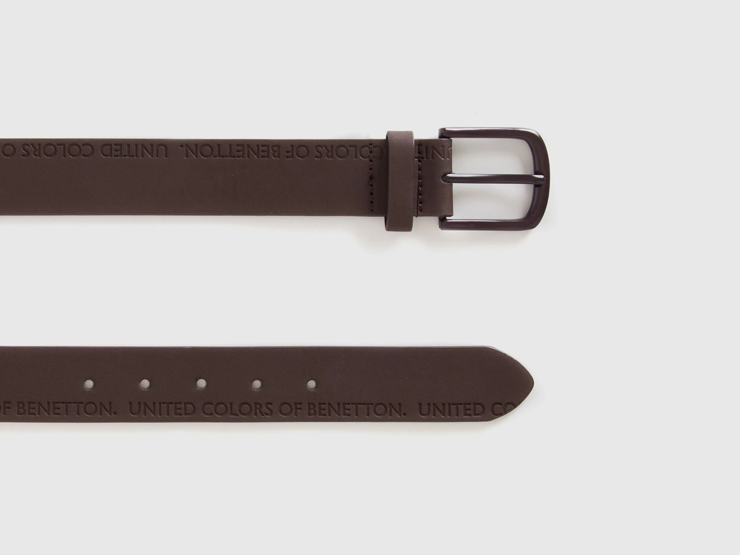 Mens Belt With Embossed Logo