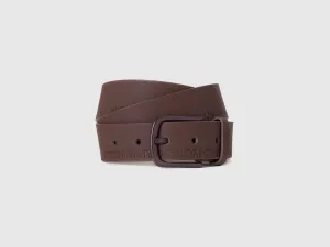 Mens Belt With Embossed Logo