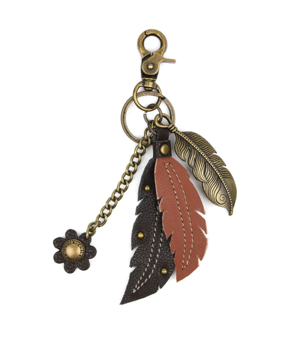 Metal Key Chain - Feather