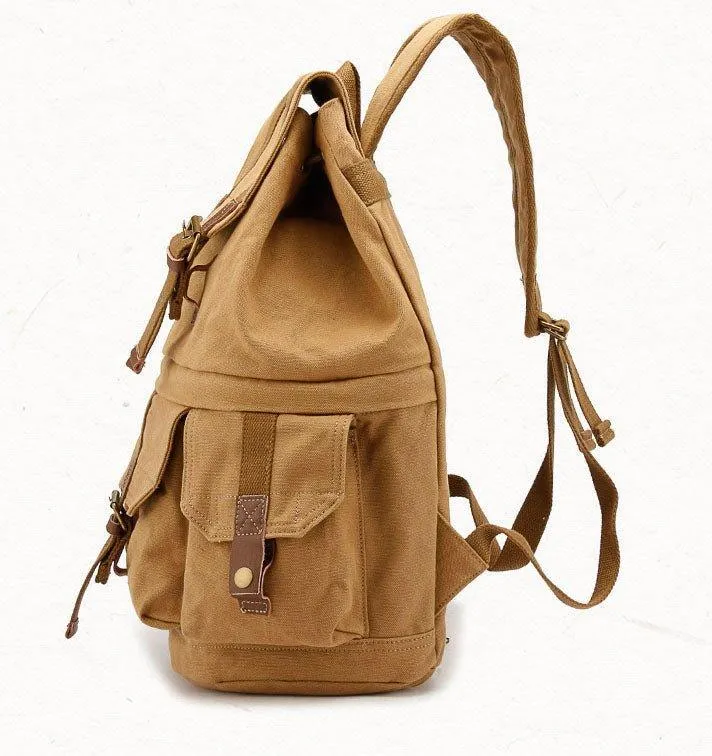 Military Style Canvas DSLR Camera Backpack
