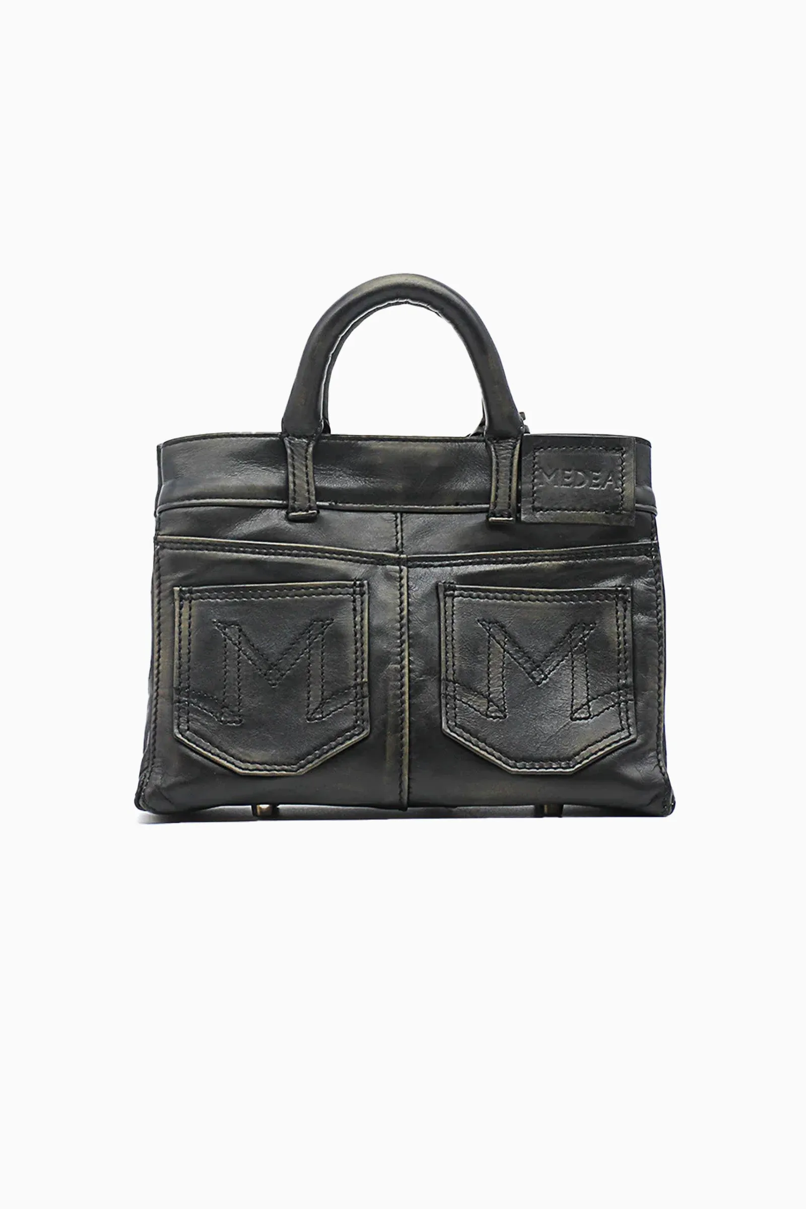 Mini Nina Leather Bag - Dark Brown