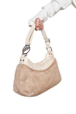 MISCHA BAG - NEUTRAL : CREAM FAUX FUR