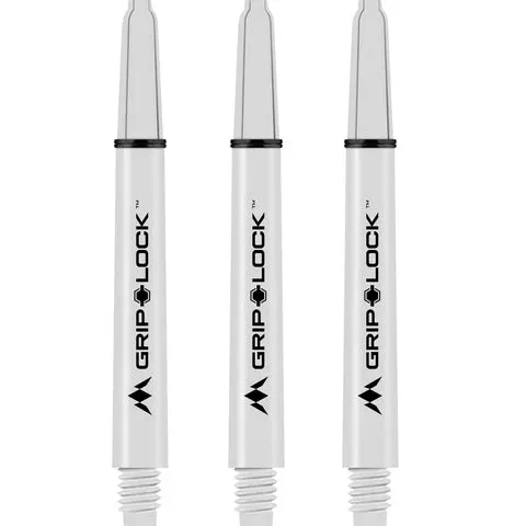 Mission GripLock Shafts | Dart Stems | White | Medium