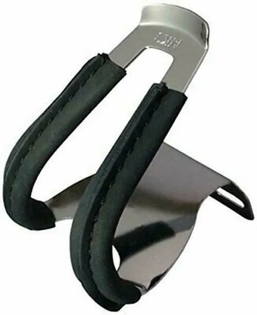 MKS Half Clip with Leather Bike Bicycle Pedal  Fixed Gear Black or Brown