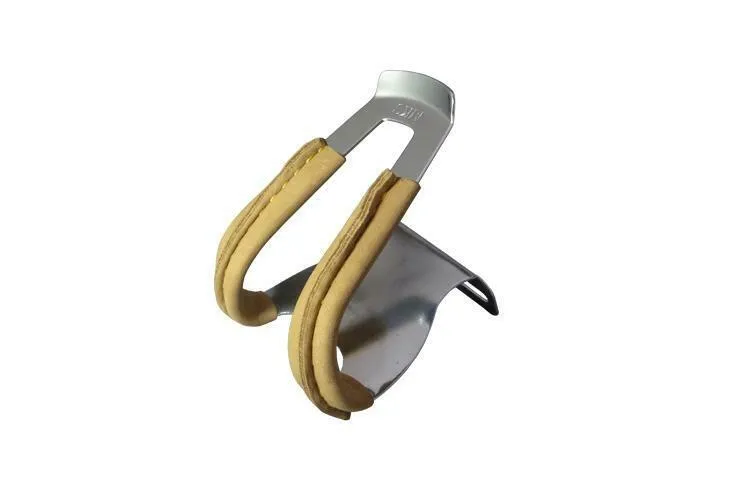 MKS Half Clip with Leather Bike Bicycle Pedal  Fixed Gear Black or Brown