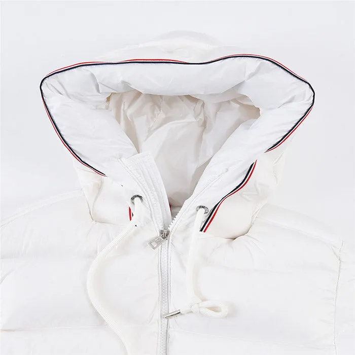 MONCLER White Pavin Down Jacket