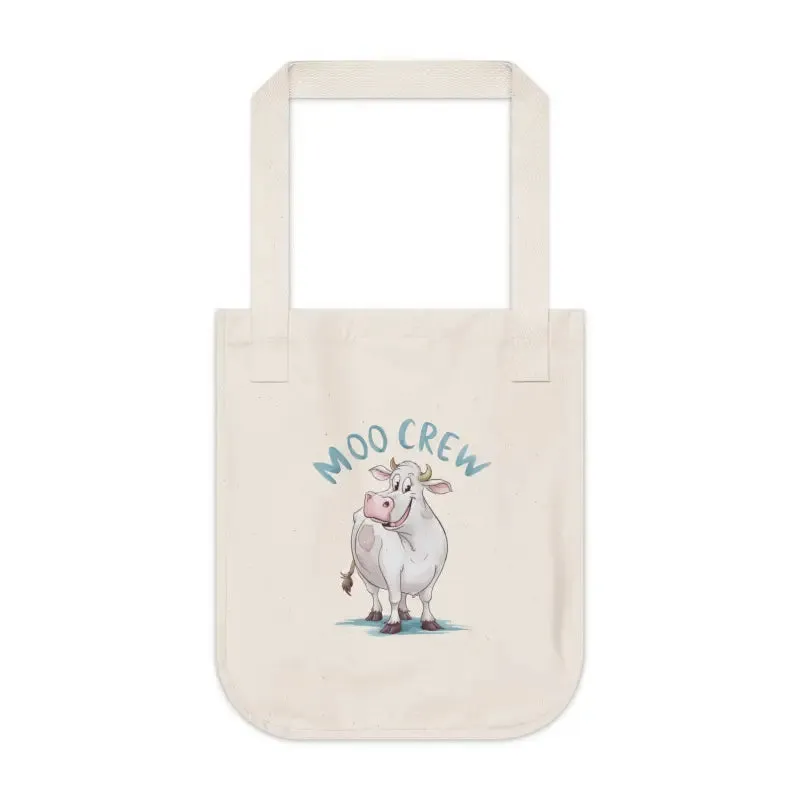 Moo Crew Tote Bag Eco Chic Canvas Tote