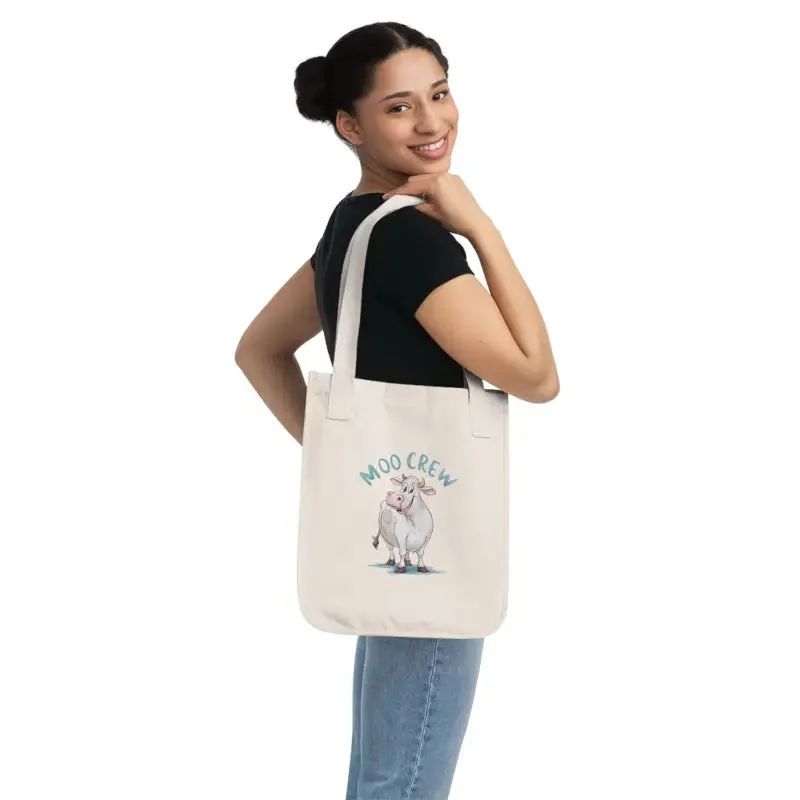 Moo Crew Tote Bag Eco Chic Canvas Tote