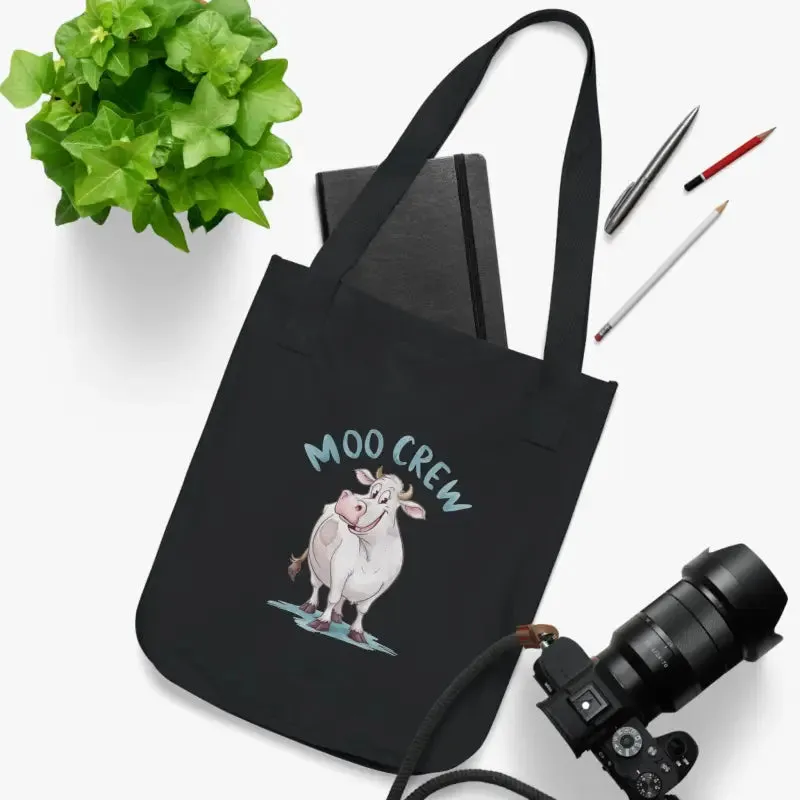Moo Crew Tote Bag Eco Chic Canvas Tote