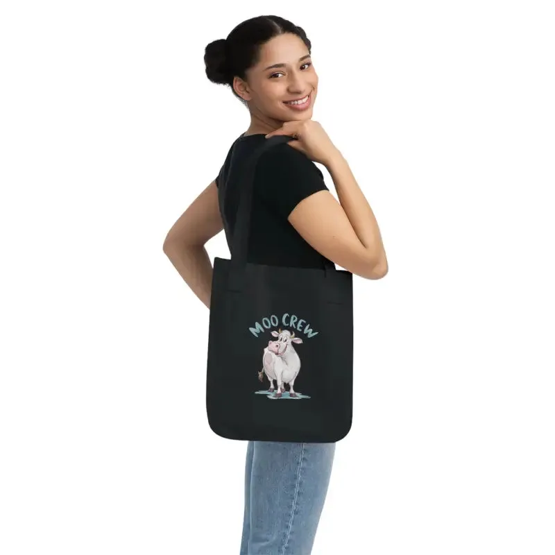 Moo Crew Tote Bag Eco Chic Canvas Tote