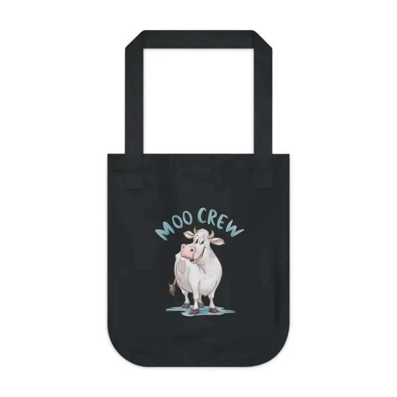 Moo Crew Tote Bag Eco Chic Canvas Tote