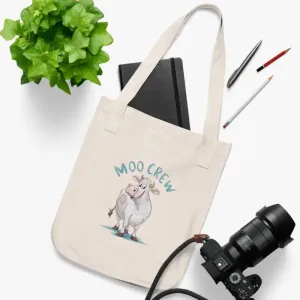 Moo Crew Tote Bag Eco Chic Canvas Tote