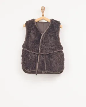 Moon Vest in Licorice