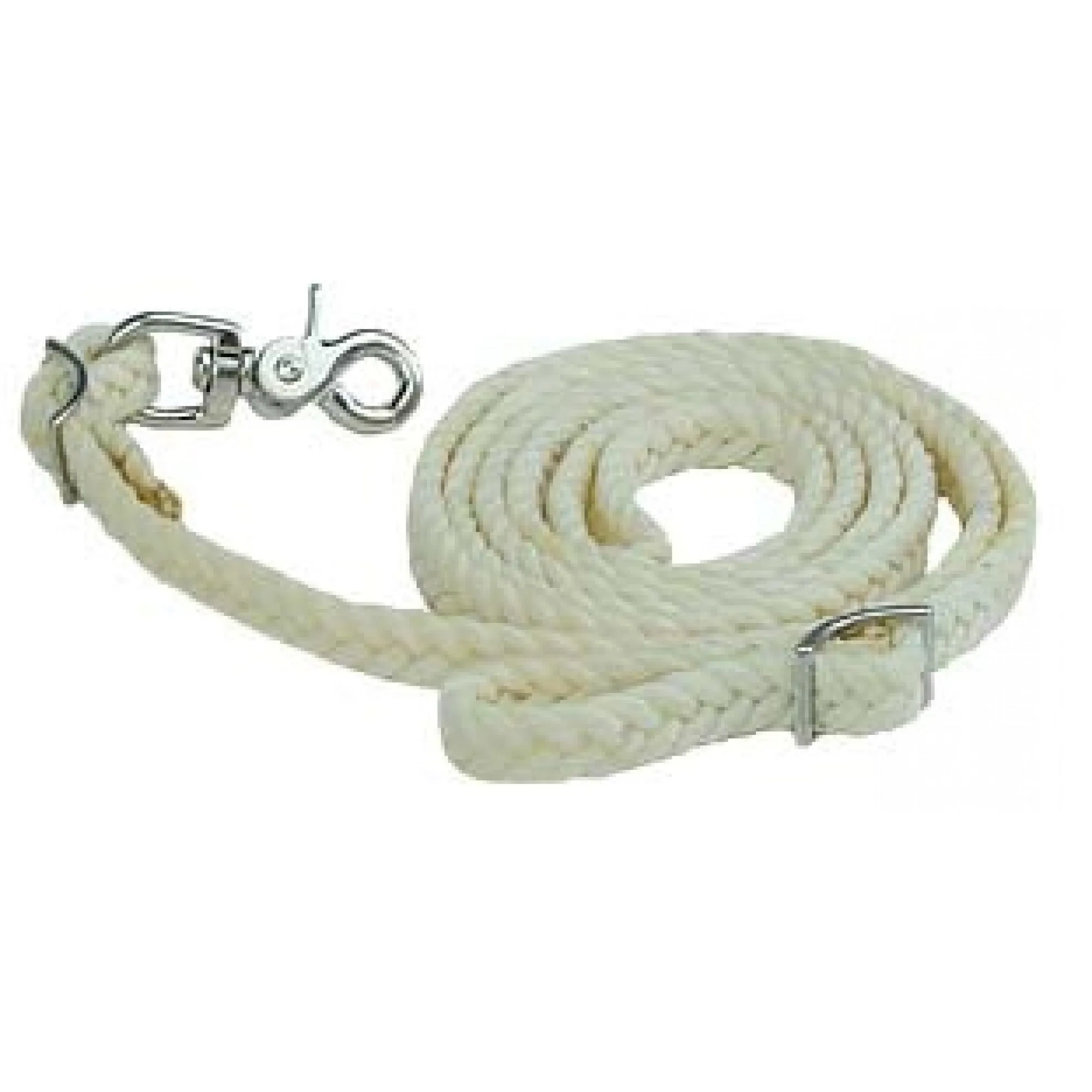 Mustang Waxed Nylon Roping Rein - 5/8" Oval Braid