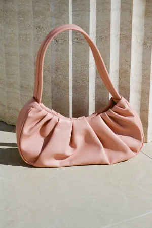 Nahla Ruched Bag - Blush