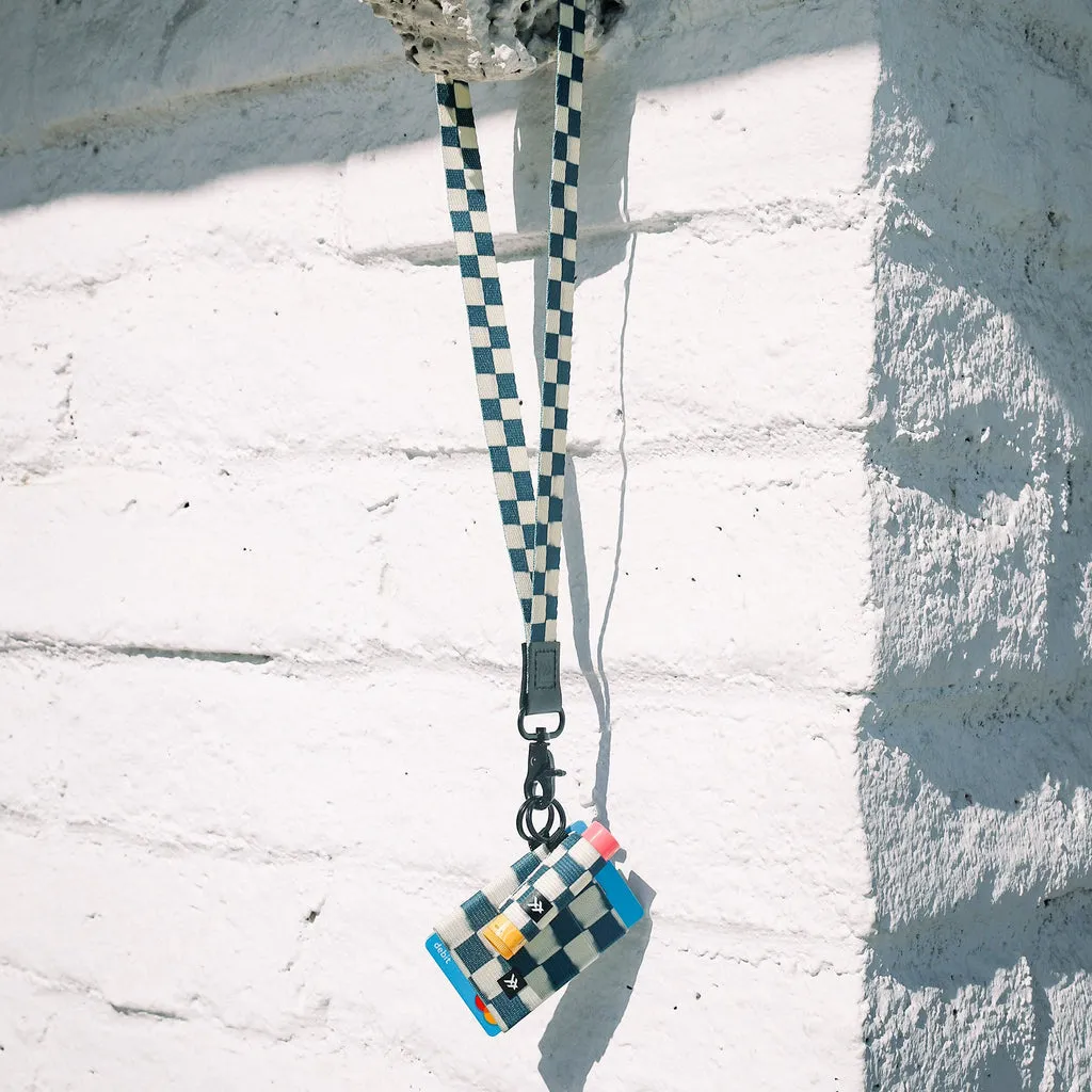 Neck Lanyard Faded Check
