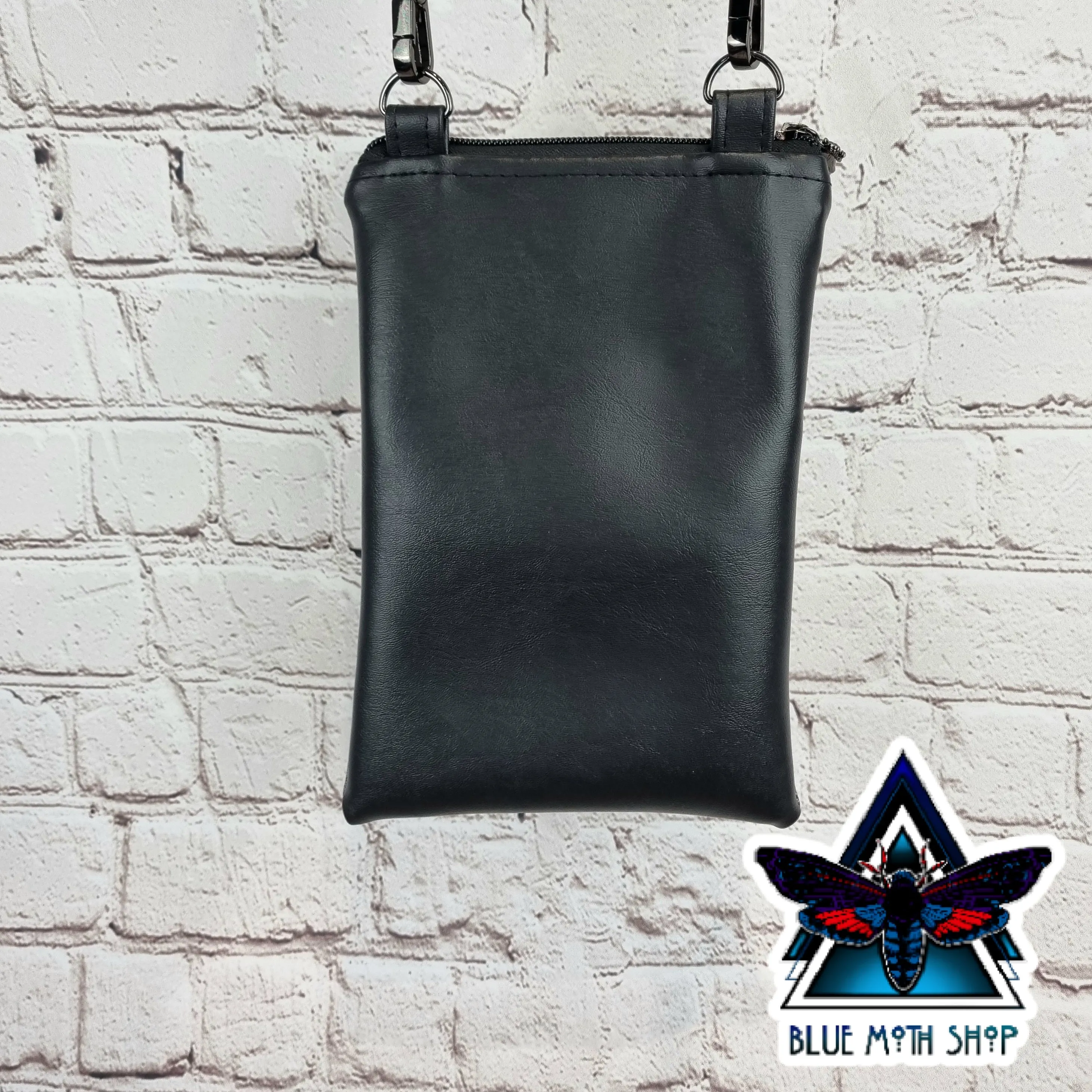 Neon Baphomed Goat Faux Leather Phone Crossbody Phone Bag
