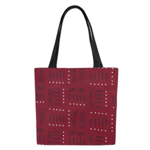 Non Disposable Grocery Bags Set, Crimson