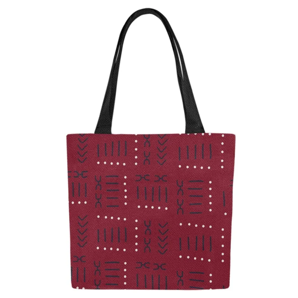 Non Disposable Grocery Bags Set, Crimson