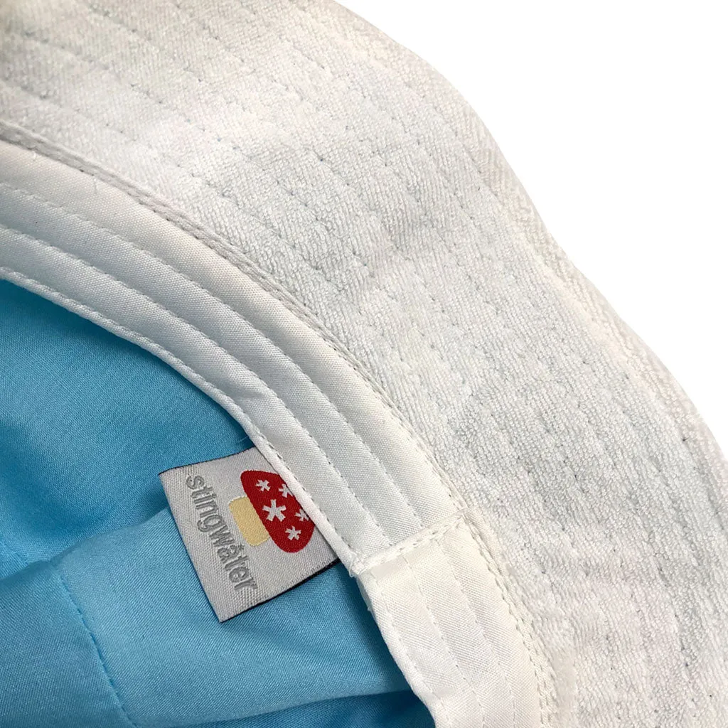 Nylon Melting Logo Crusher Hat Icy Blue