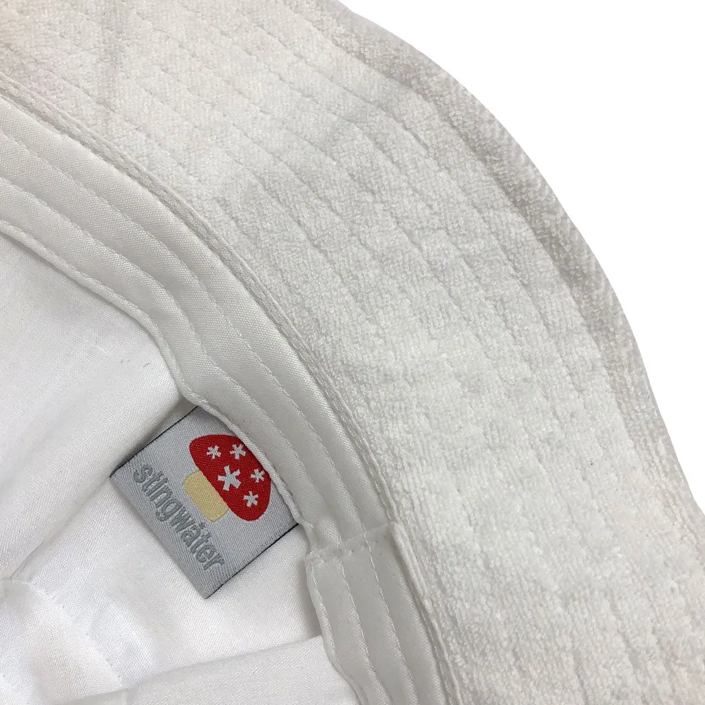 Nylon Melting Logo Crusher Hat White