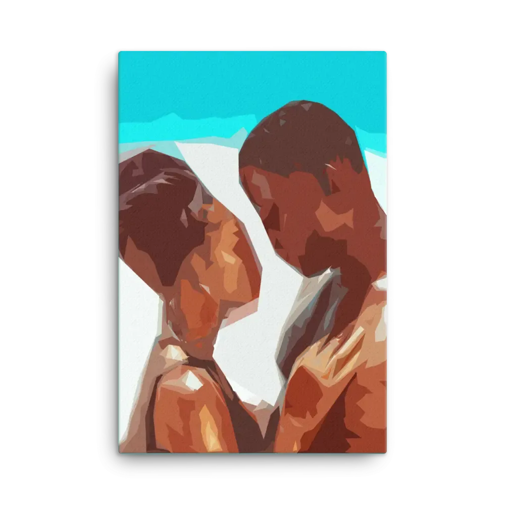 Ocean of Love – African American Couple Canvas