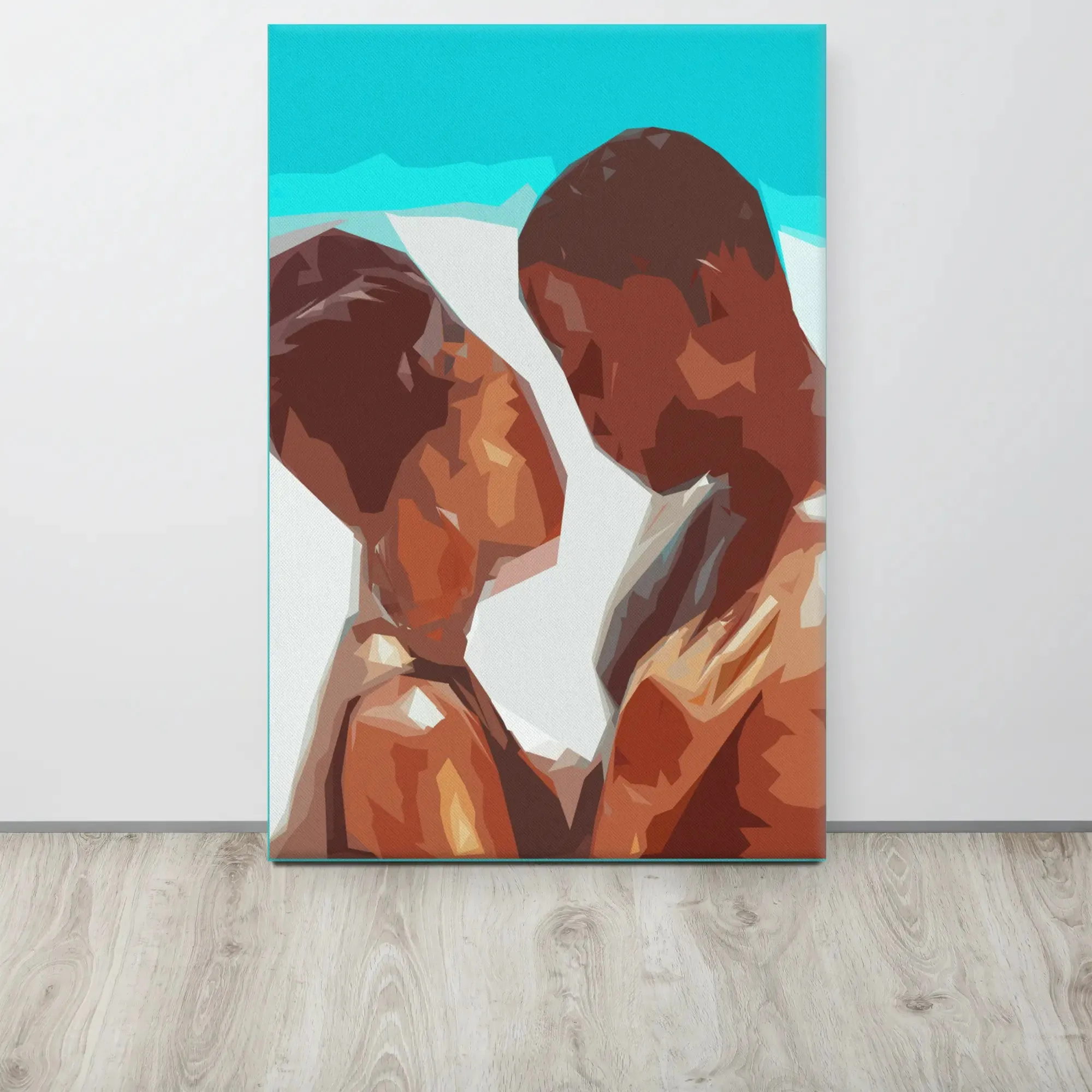 Ocean of Love – African American Couple Canvas