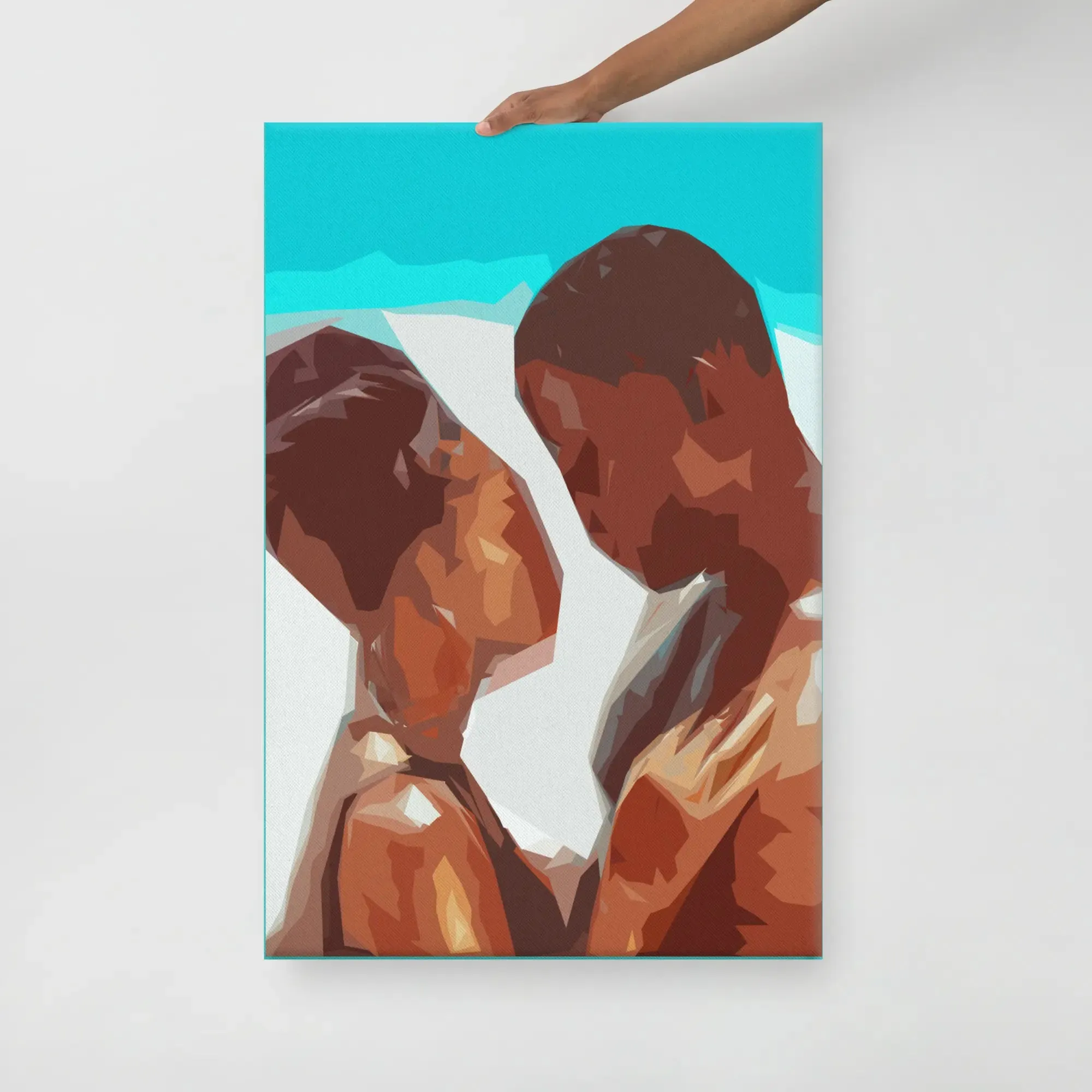 Ocean of Love – African American Couple Canvas