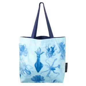 Octopus and Squid Reversible Canvas Tote Bag
