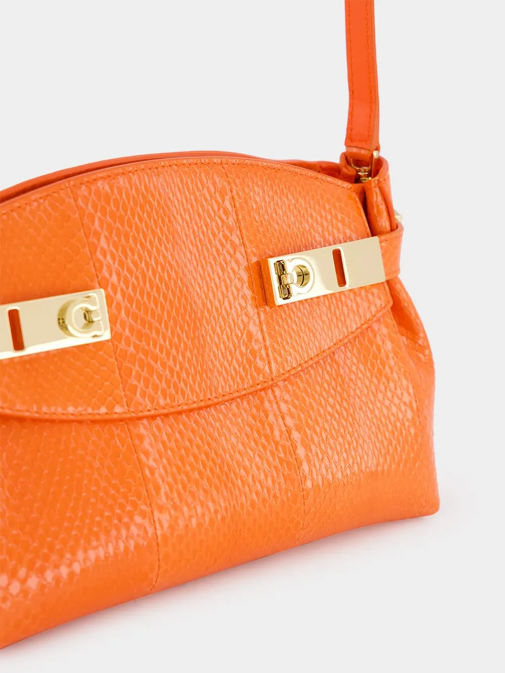 Orange Ayers Leather Hug Pouch
