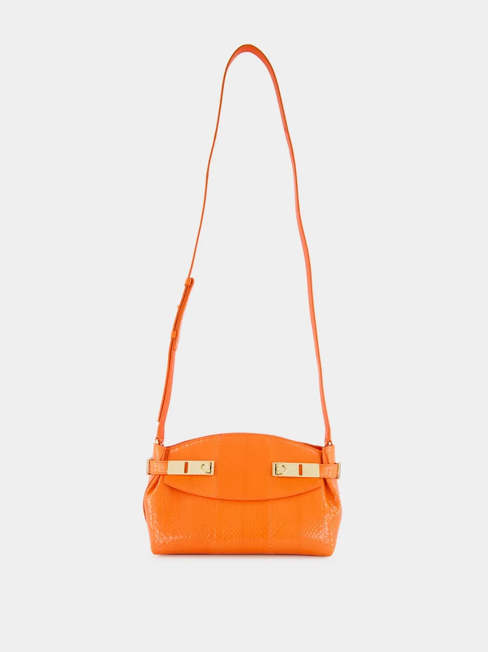Orange Ayers Leather Hug Pouch